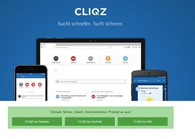Startseite CLIQZ